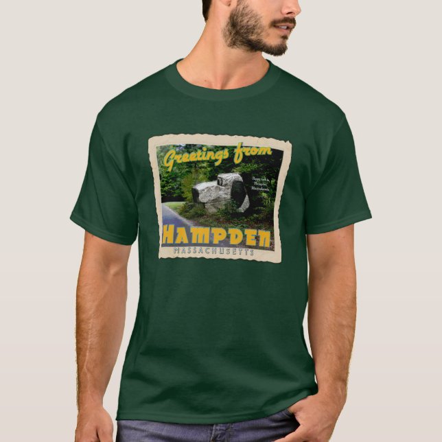 Hampden MA Men's T-shirt (Front)