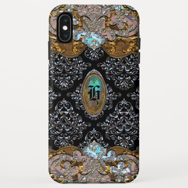 Hampershire Elegant Unique French Monogram Case-Mate iPhone Case (Back)