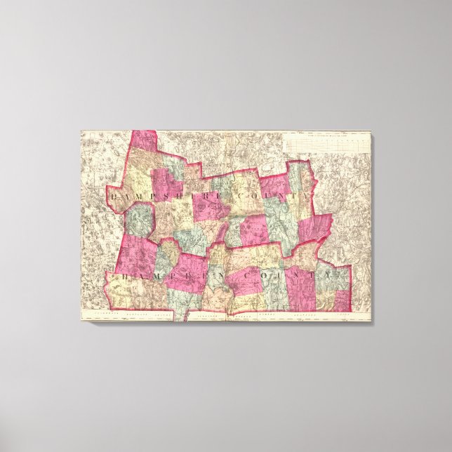 Hampshire & Hampden counties Canvas Print (Front)