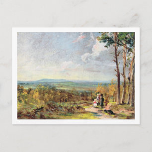Hampstead Heath Looking Towards Harrow, 1821 (oil Postcard