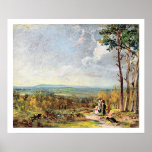 Hampstead Heath Looking Towards Harrow, 1821 (oil Poster