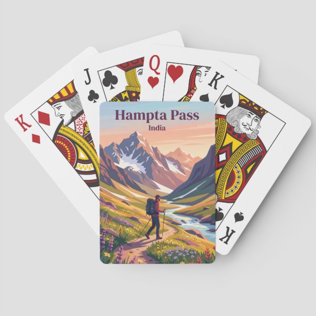Hampta Pass India Playing Cards (Back)