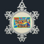 Hampton Beach #2 New Hampshire NH Travel Souvenir Snowflake Pewter Christmas Ornament<br><div class="desc">Hampton Beach #2,  New Hampshire NH

A nostalgic,  vintage travel souvenir postcard image,  an authentic retro design. Greetings from the American Travelogue Virtual Touring Company!</div>