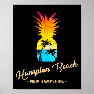 Hampton Beach Souvenir Ne - New Hampshire Men Wome Poster