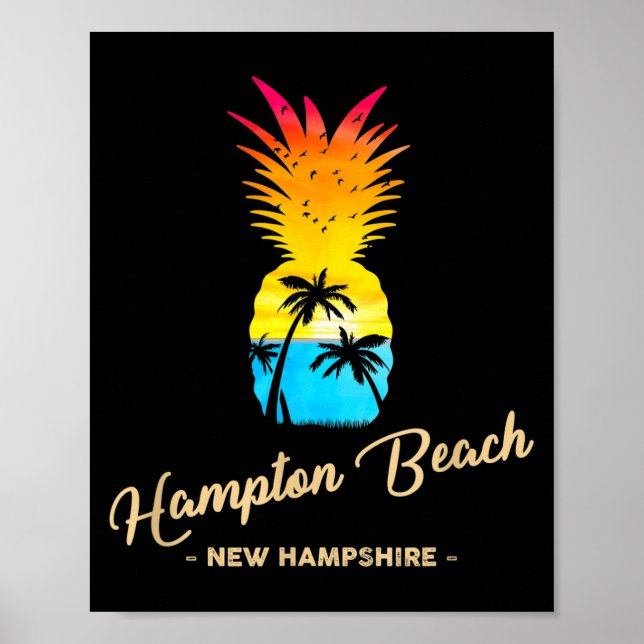 Hampton Beach Souvenir Ne - New Hampshire Men Wome Poster (Front)