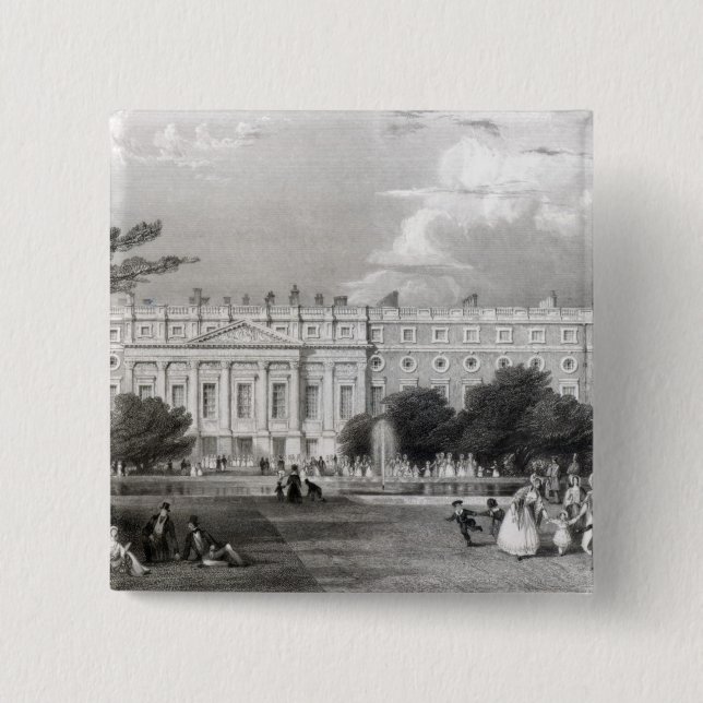 Hampton Court Palace 15 Cm Square Badge (Front)