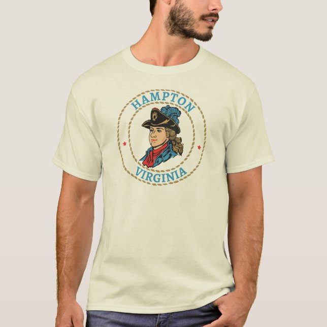 Hampton Virginia Colonial T-Shirt (Front)