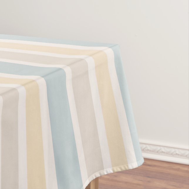 Hamptons Coastal Stripe Tablecloth (In Situ)