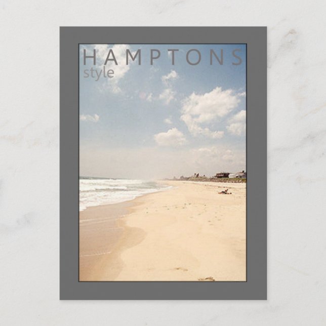 Hamptons Style Beach Postcard (Front)