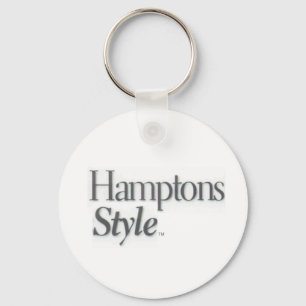 Hamptons Style White Key Chain