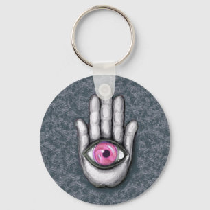 Hamsa  خمسة Button Keychain