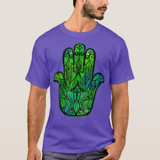 Hamsa Arabic and Hebrew Amulet Eye Protection T-Shirt