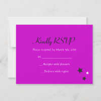 HAMSA BEAUTY Bat Mitzvah Invitation Reply Card
