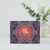 Hamsa - CHAI - Sacred Geometry Postcard (Standing Front)