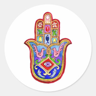 Hamsa Classic Round Sticker