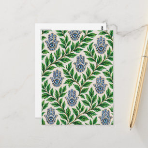 Hamsa Eye Botanical Postcard