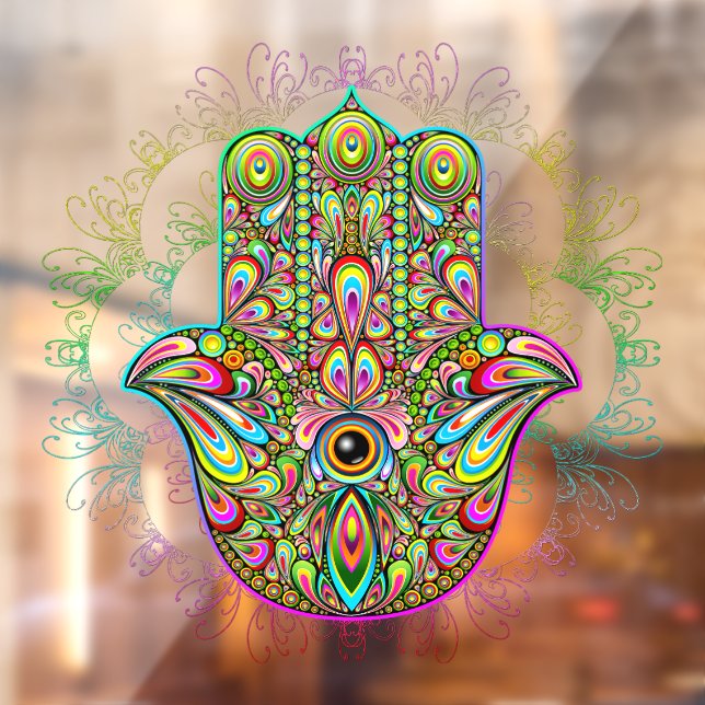 Hamsa Fatma Hand Psychedelic Art (Sheet 2)