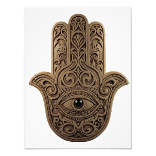 Hamsa Hand: A traditional African amulet Photo Print