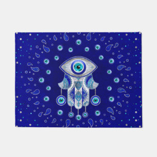 Hamsa Hand -Evil Eye Amulet Doormat