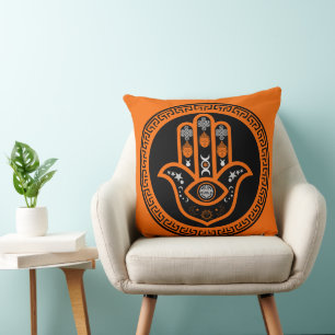 Hamsa Hand Evil Eye Protection Cushion