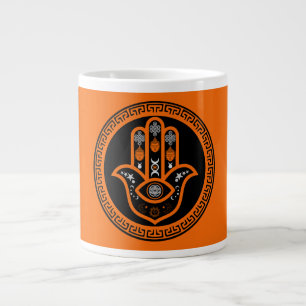 Hamsa Hand Evil Eye Protection Large Coffee Mug