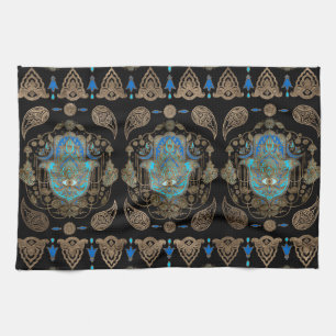 Hamsa Hand -Hand of Fatima Ornament Tea Towel