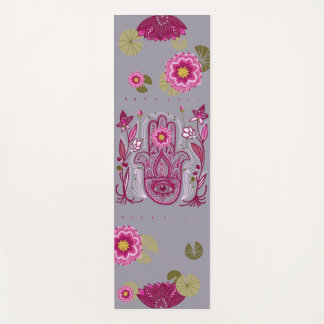 Hamsa Hand Lotus Yoga Mat