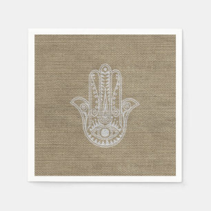 HAMSA Hand of Fatima symbol amulet Napkin