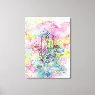 HAMSA Hand of Fatima symbol Canvas Print