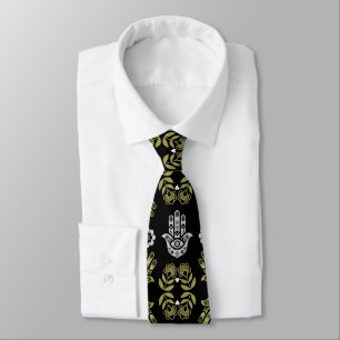 Hamsa Hand Protection Art Tie