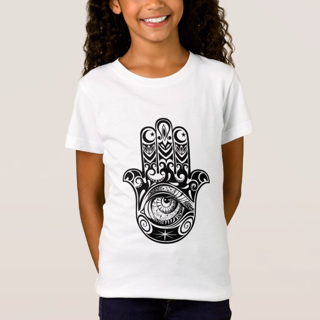 Hamsa Hand Zendoodle T-Shirt (Front)
