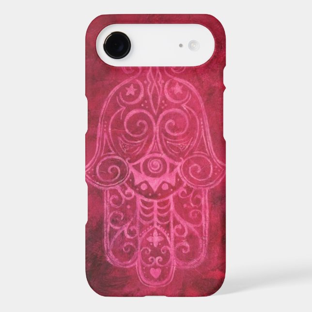 Hamsa in Magenta Case-Mate iPhone Case (Back)