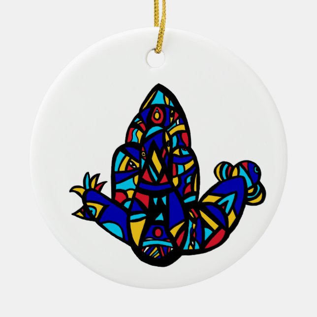 Hamsa Ji - Ceramic Tree Decoration (Front)