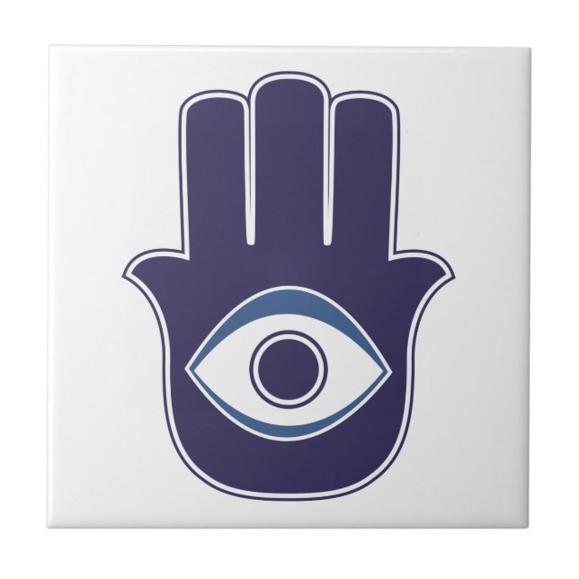 Hamsa / Khamsa Hand of Fatima / Mary Amulet / Luck Tile (Front)