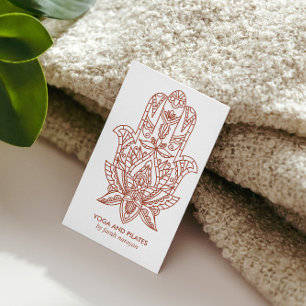 Hamsa   Rust Wellness spa massage yoga holistic Business Card