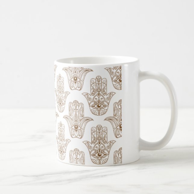 Hamsa symbol Pattern Coffee Mug (Right)
