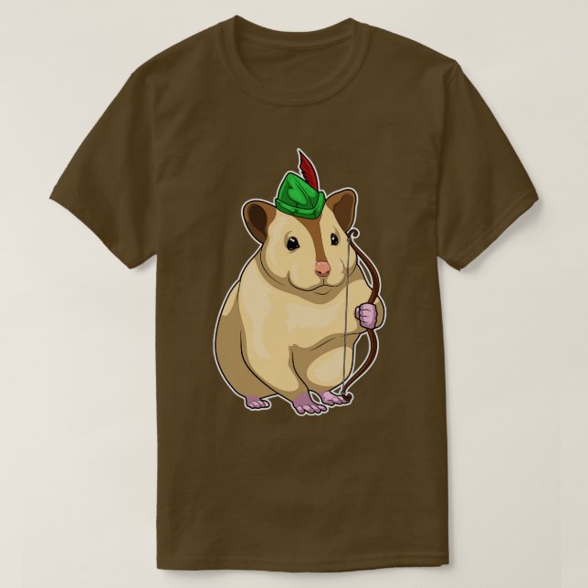 Hamster Archer Bow 1 T-Shirt (Design Front)