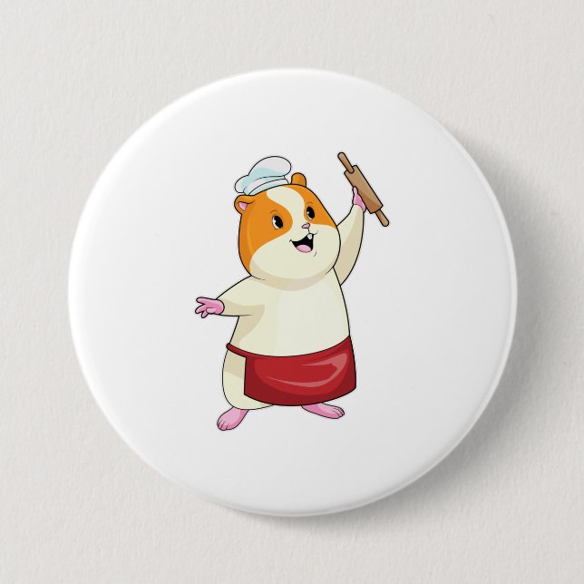 Hamster as Baker with Rolling pin (Front)