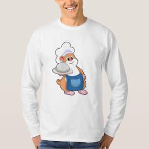 Hamster as Cook with Platter T-Shirt
