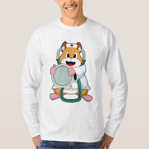Hamster as Doctor with Stethoscope.PNG T-Shirt