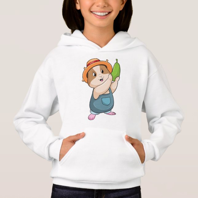 Hamster as Farmer with Zucchini (Front)