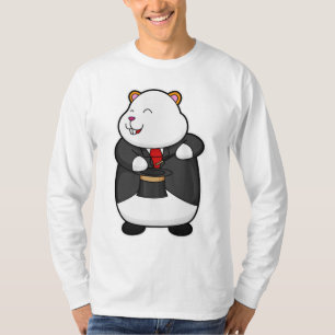 Hamster as Magician with Magic wand & Hat T-Shirt