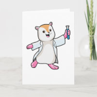 Hamster as Scientist with Test tube
