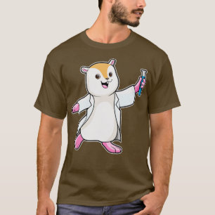 Hamster As Scientist With Test Tube  T-Shirt