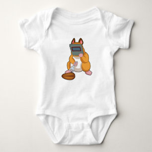 Hamster as Welder.PNG Baby Bodysuit