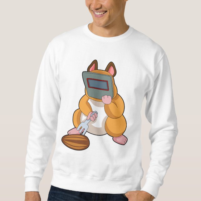 Hamster as Welder.PNG Sweatshirt (Front)