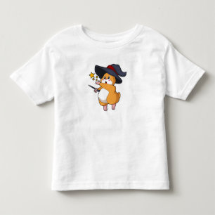 Hamster as Wizard with Magic wand Toddler T-Shirt