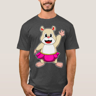 Hamster at Dance with Skirt T-Shirt