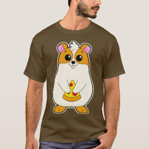 Hamster at Eating of Pizza T-Shirt