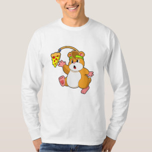 Hamster at Eating with Pizza T-Shirt